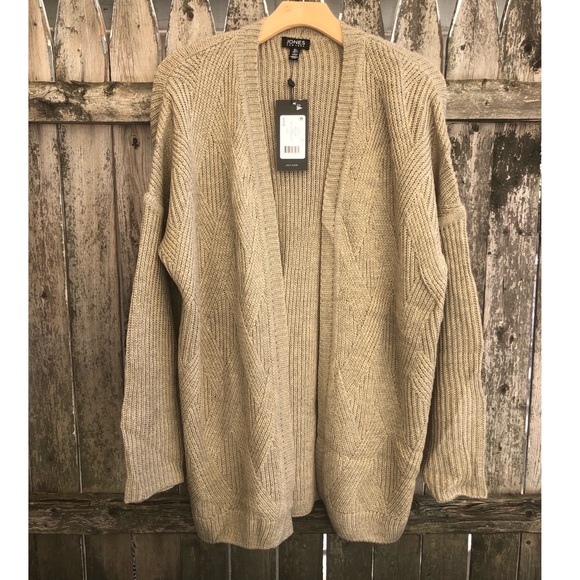 NWT Jones New York - Beige Cardigan Sweater - Large - Picture 2 of 13